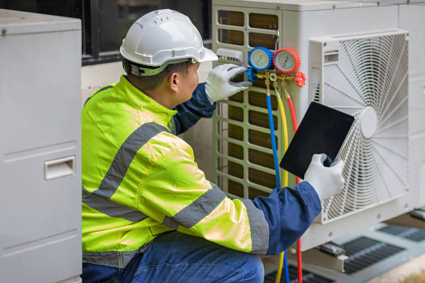 Professional Heat Pump Repair technician working in Vinton, TX